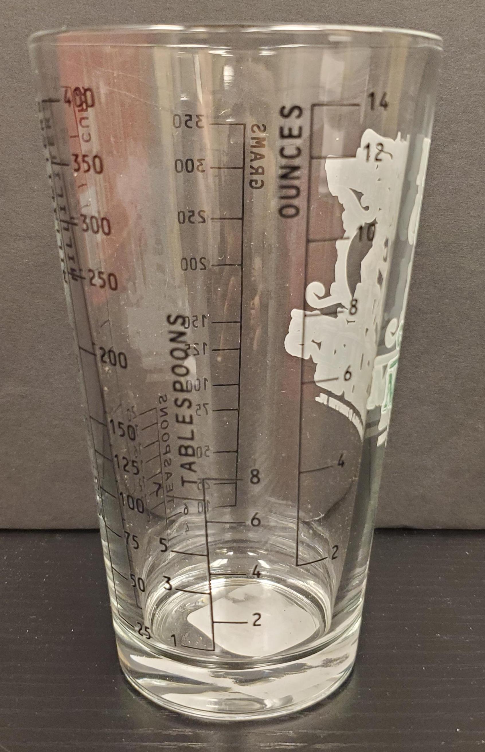 Measurements Pint Glass