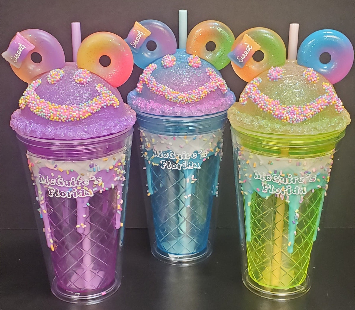 MCG Neon Smiley Face Tumbler